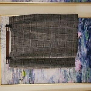Banana Republic fully lined plaid skirt